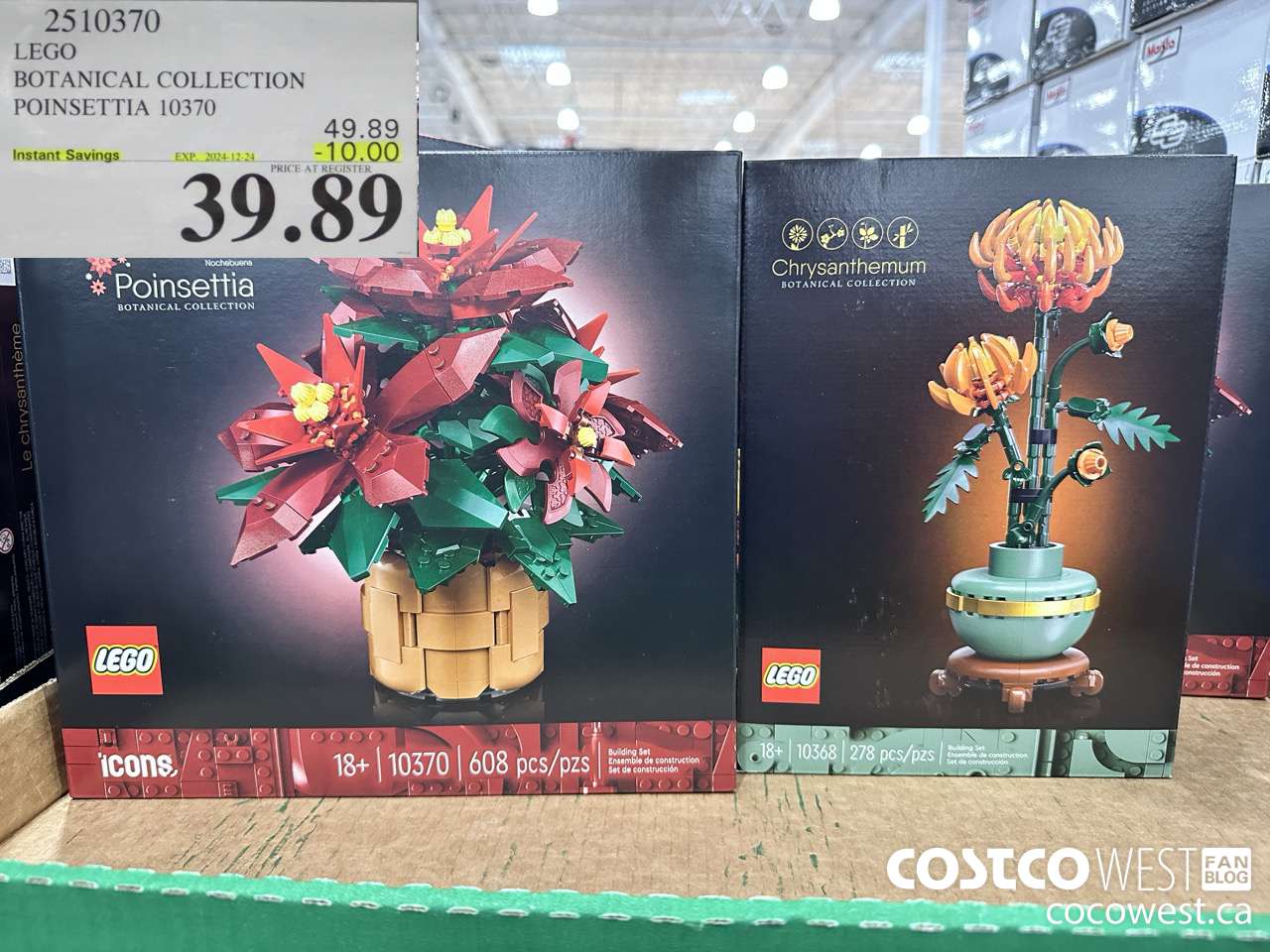 2510370 LEGO ICONS BOTANICAL COLLECTION POINSETTIA ($10.00 INSTANT SAVINGS EXPIRES ON 2024-12-24) $39.89