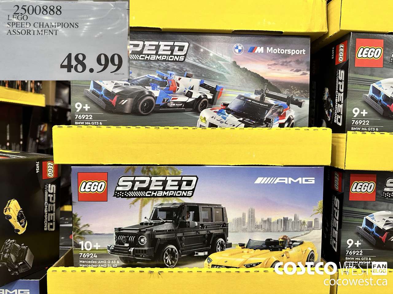 2500888 LEGO SPEED CHAMPIONS ASSORTMENT $48.99