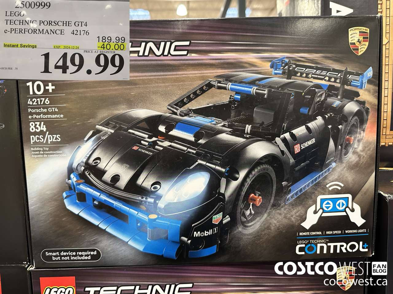 2500999 LEGO TECHNIC PORSCHE GT4 E-PERFORMANCE 42176 ($40.00 INSTANT SAVINGS EXPIRES ON 2024-12-24) $149.99