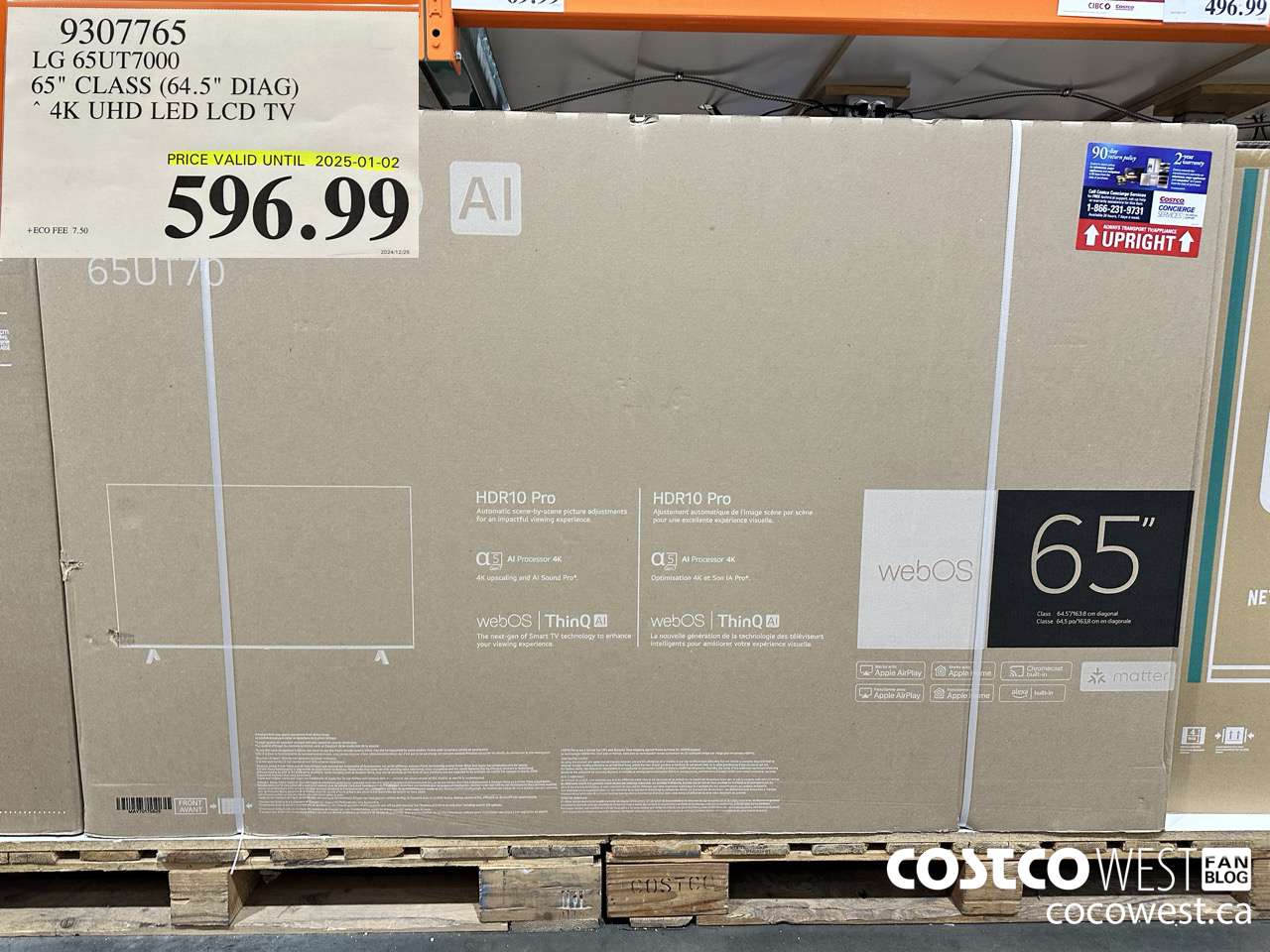 9307765 LG 65UT7000 65