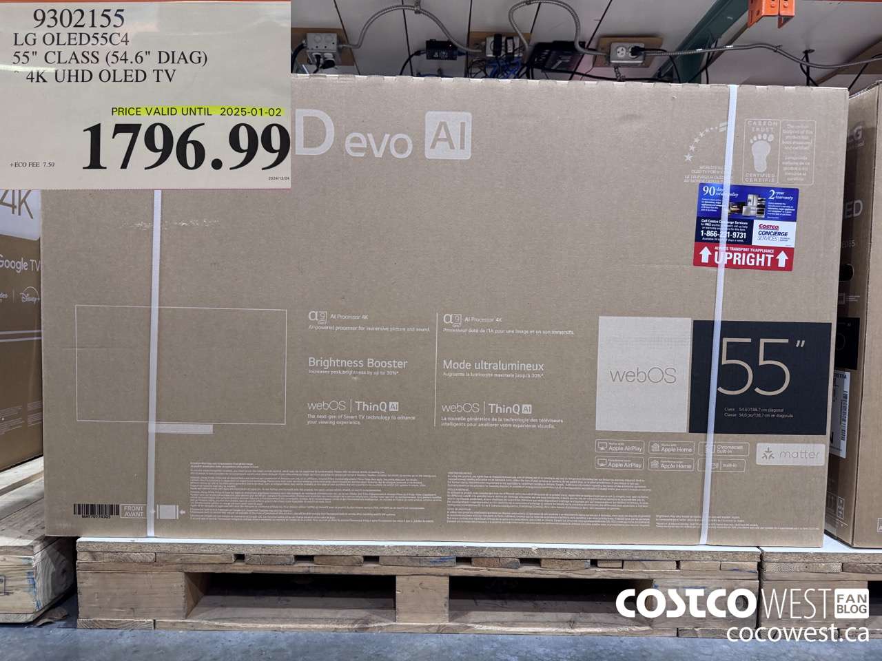 9302155 LG OLED55C4 55