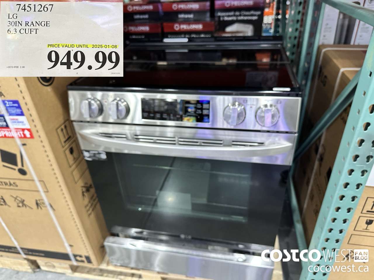 7451267 LG SLIDE-IN RANGE 6.3 CU. FT. (EXPIRES ON 2025-01-08) $949.99