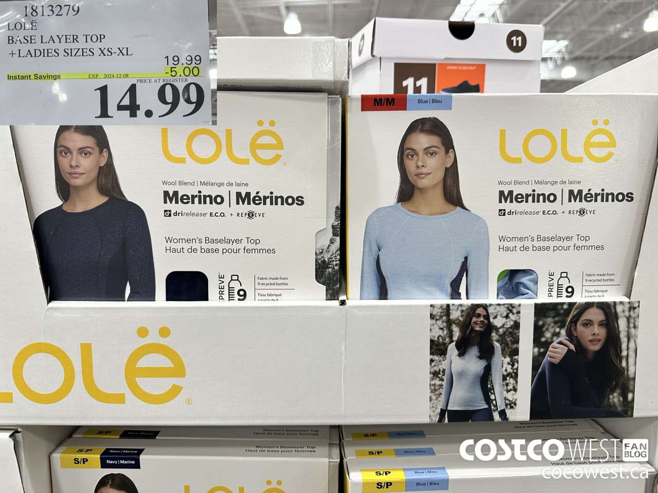 1813279 LOLE BASE LAYER TOP LADIES SIZES XS-XL ($5.00 INSTANT SAVINGS EXPIRES ON 2024-12-08) $14.99