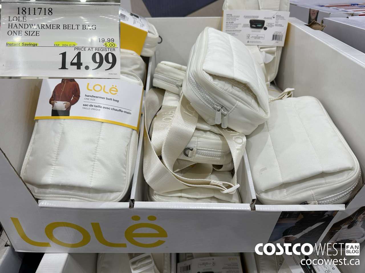 1811718 LOLE HANDWARMER BELT BAG ONE SIZE ($5.00 INSTANT SAVINGS EXPIRES ON 2024-12-29) $14.99