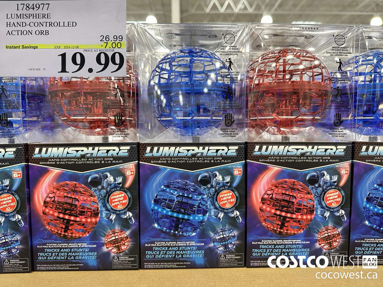 1784977 LUMISPHERE HAND-COBTROLLED ACTION ORB ($7.00 INSTANT SAVINGS EXPIRES ON 2024-12-08) $19.99