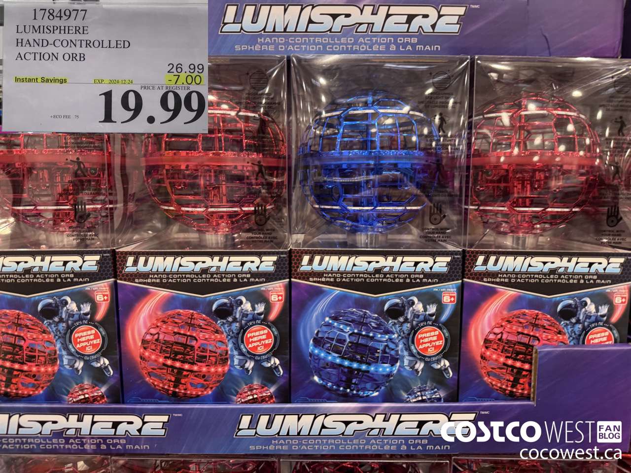 1784977 LUMISPHERE HAND-CONTROLLED ACTION ORB ($7.00 INSTANT SAVINGS EXPIRES ON 2024-12-24) $19.99