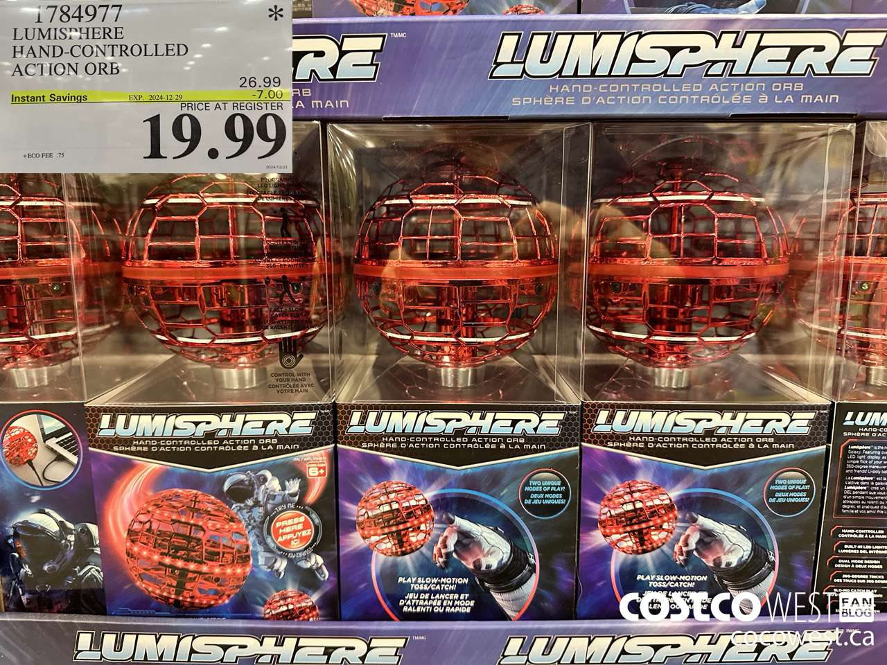 1784977 LUMISPHERE HAND-CONTROLLED ACTION ORB ($7.00 INSTANT SAVINGS EXPIRES ON 2024-12-29) $19.99