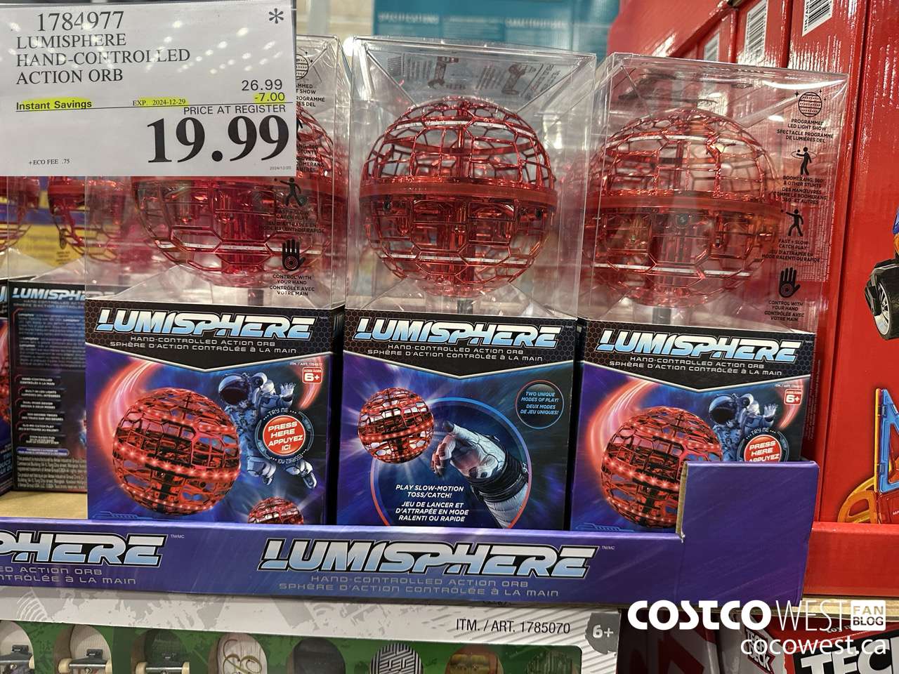 1784977 LUMISPHERE HAND-CONTROLLED ACTION ORB ($7.00 INSTANT SAVINGS EXPIRES ON 2024-12-29) $19.99