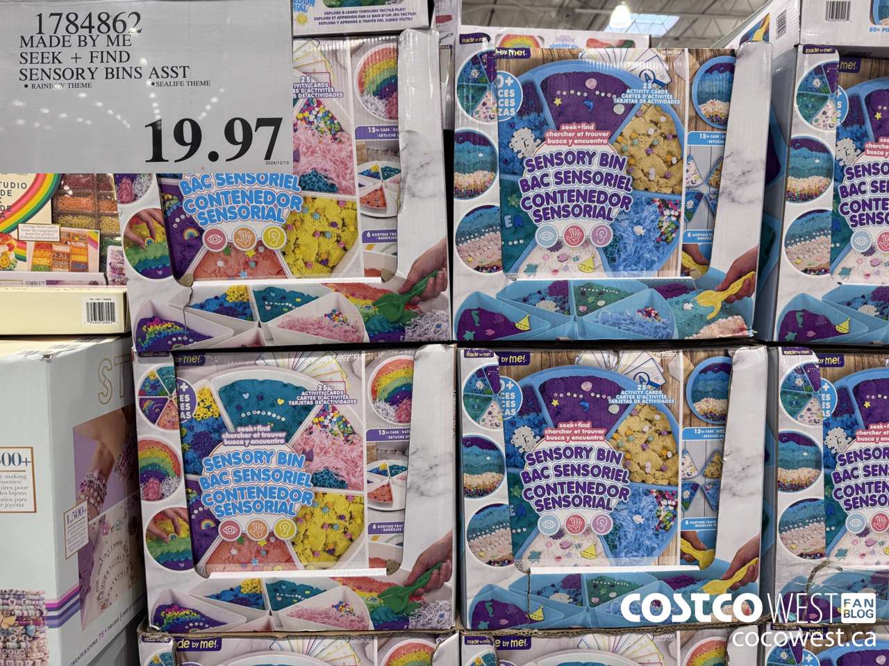 1784862 MADE BY ME SEEK + FIND SENSORY BINS ASST $19.97