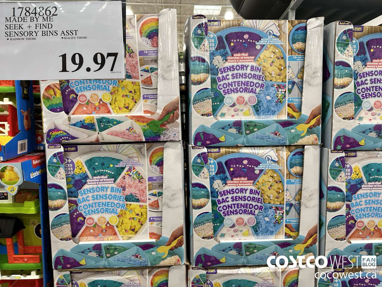 1784862 MADE BY ME SEEK + FIND SENSORY BINS ASST $19.97