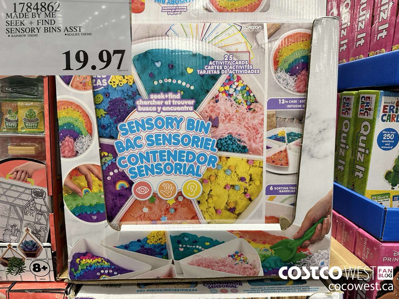 1784862 MADE BY ME SEEK + FIND SENSORY BINS ASST $19.97