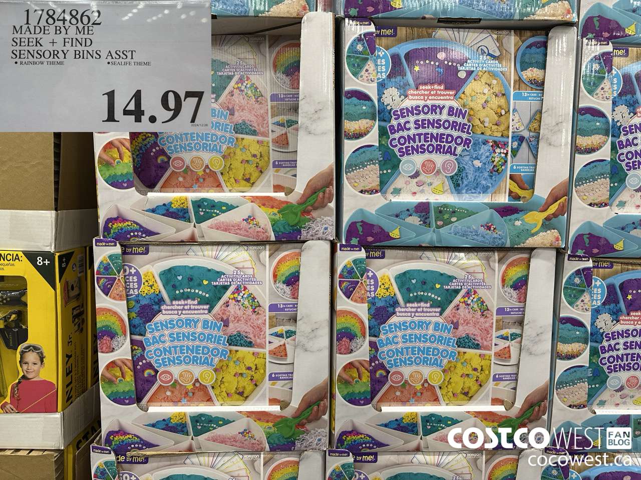 1784862 MADE BY ME SEEK + FIND SENSORY BINS ASST $14.97