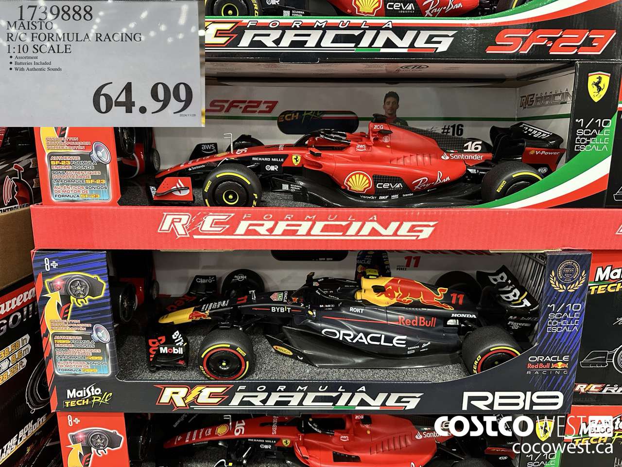 1739888 MAISTO R/C FORMULA RACING 1:10 SCALE $64.99