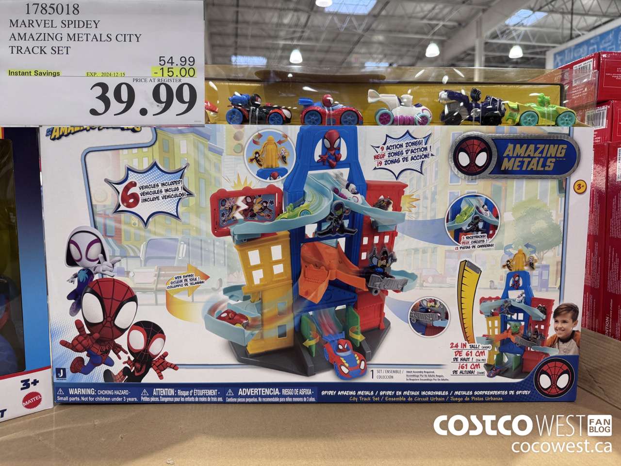 1785018 MARVEL SPIDEY AMAZING METALS CITY TRACK SET  ($15.00 INSTANT SAVINGS EXPIRES ON 2024-12-15) $39.99