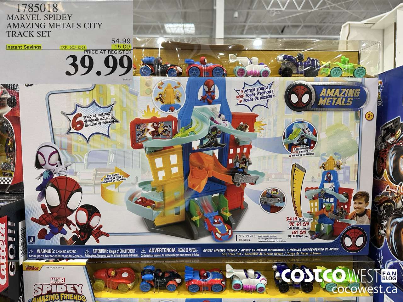 1785018 MARVEL SPIDEY AMAZING METALS CITY TRACK SET  ($15.00 INSTANT SAVINGS EXPIRES ON 2024-12-24) $39.99