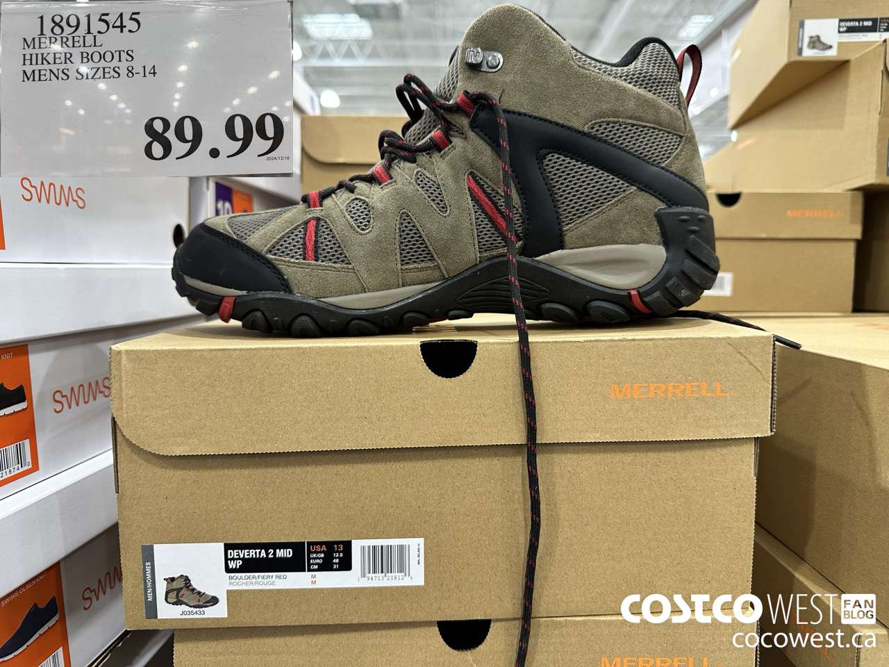 1891545 MEPRELL HIKER BOOTS MENS SIZES 8-14 $89.99