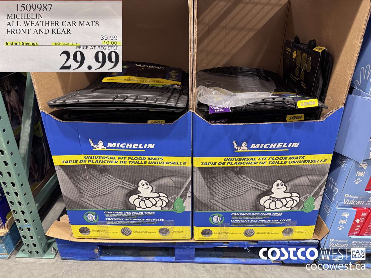 1509987 MICHELIN ALL WEATHER CAR MATS FRONT AND REAR ($10.00 INSTANT SAVINGS EXPIRES ON 2024-12-15) $29.99