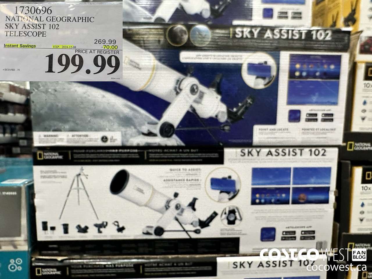 1730696 NATIONAL GEOGRAPHIC SKY ASSIST 102 TELESCOPE ($70.00 INSTANT SAVINGS EXPIRES ON 2024-12-08) $199.99
