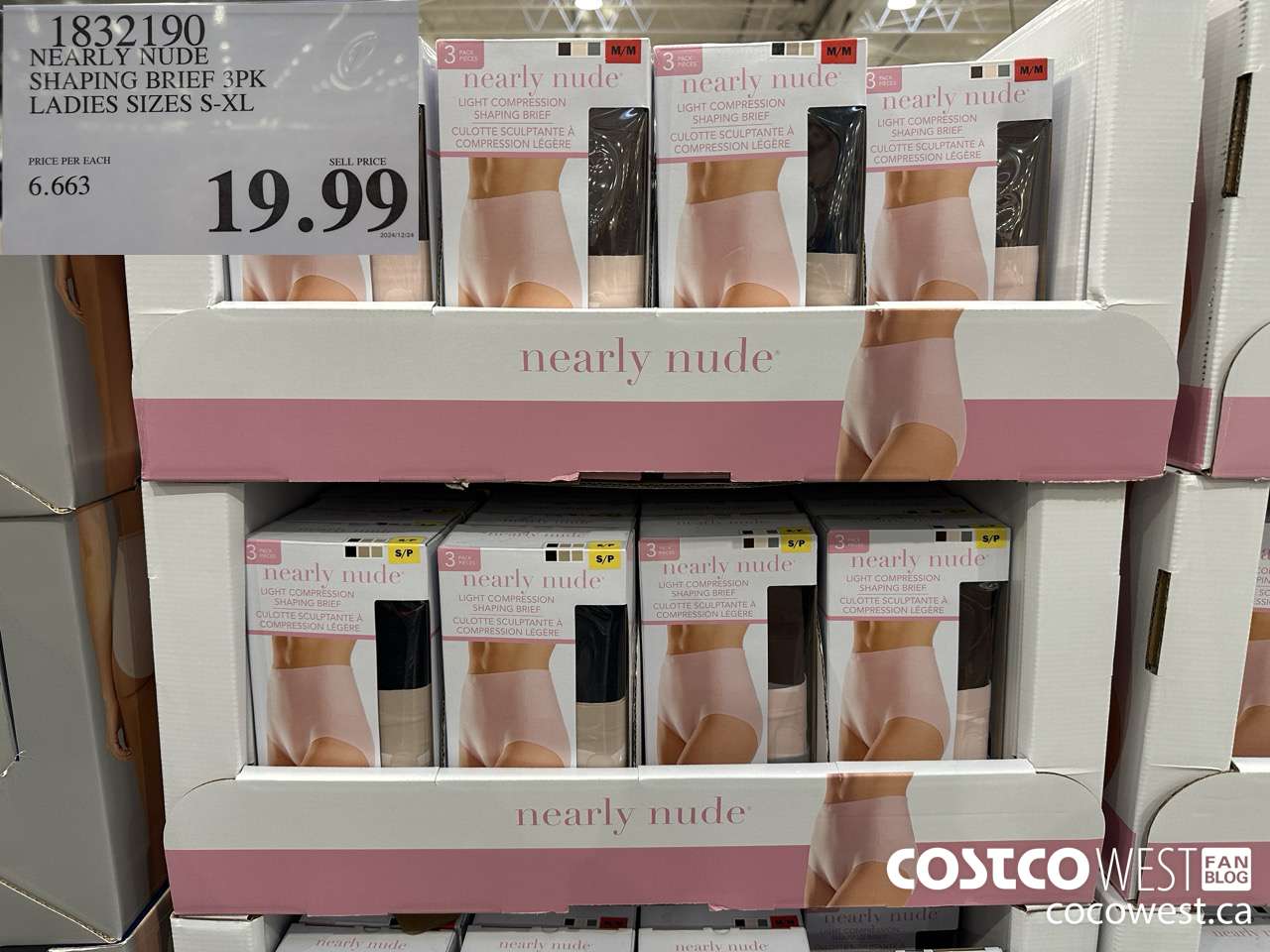 1832190 NEARLY NUDE SHAPING BRIEF 3PK LADIES SIZES S-XL $19.99