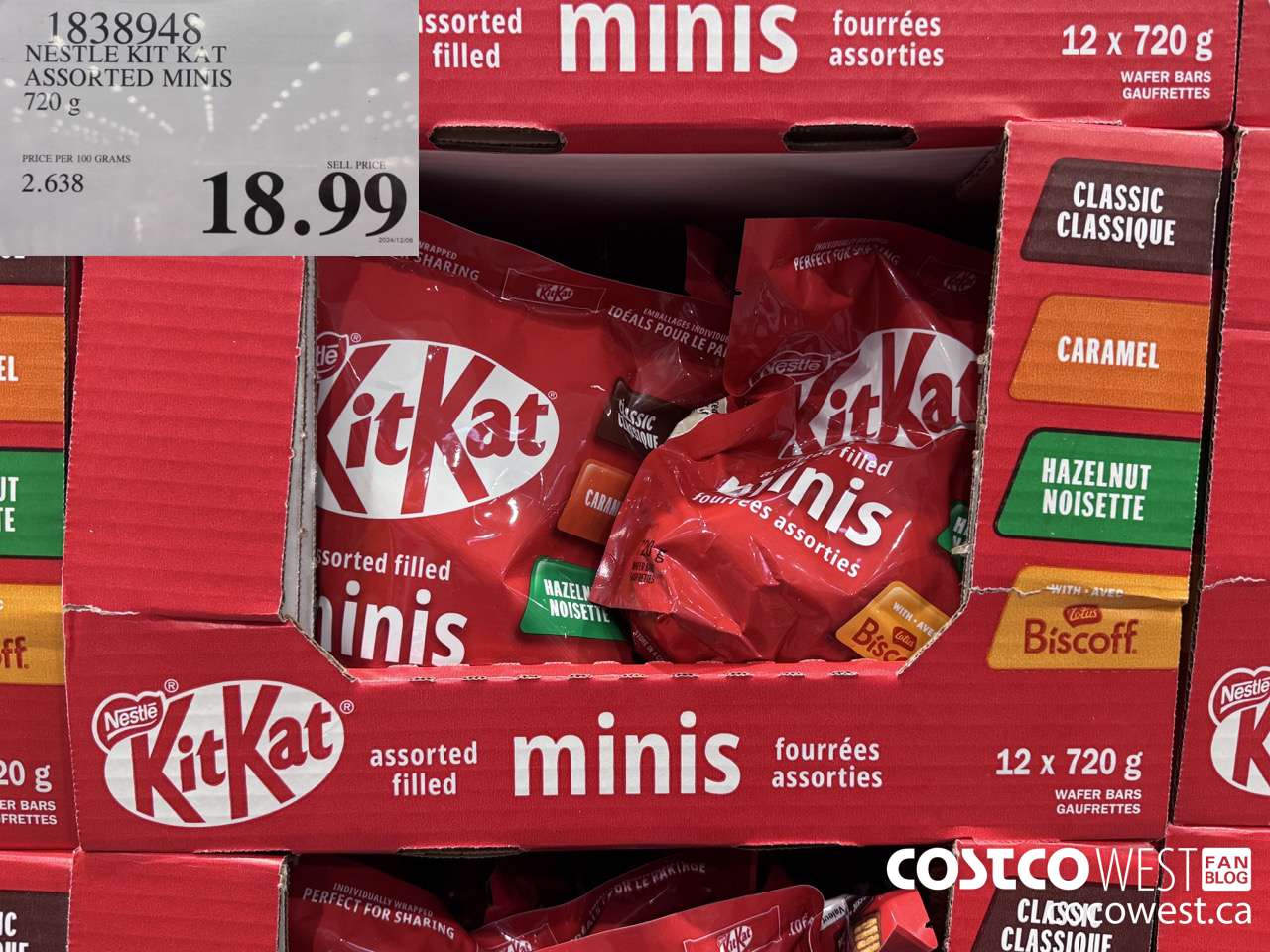 1838948 NESTLE KIT KAT ASSORTED MINIS 720G $18.99