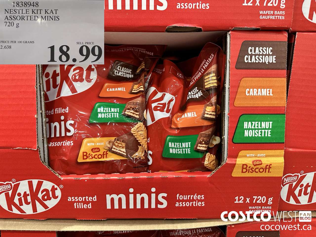 1838948 NESTLE KIT KAT ASSORTED MINIS 720G $18.99