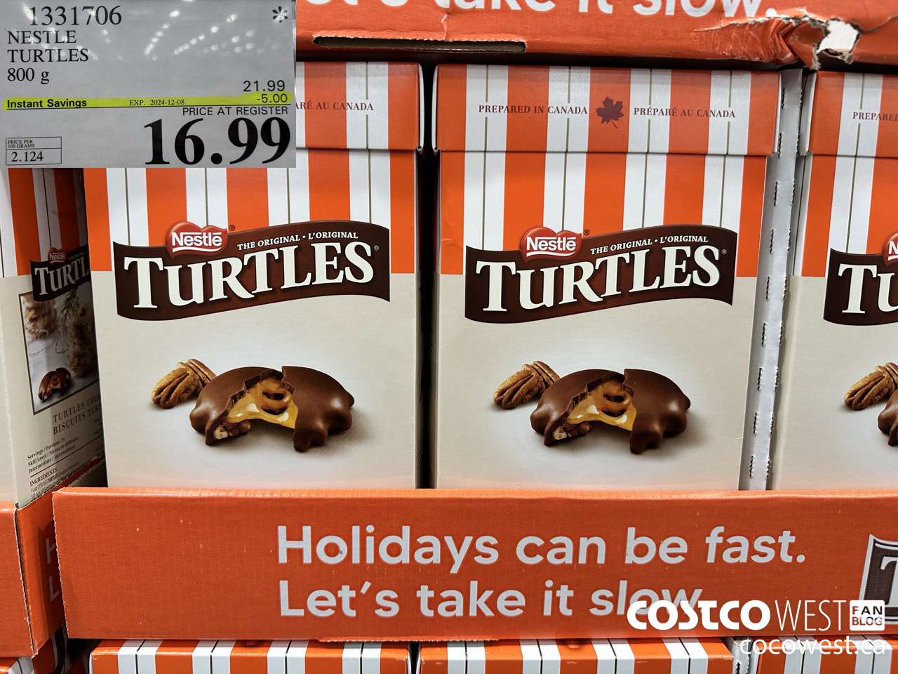 1331706 NESTLE TURTLES 800 g ($5.00 INSTANT SAVINGS EXPIRES ON 2024-12-08) $16.99
