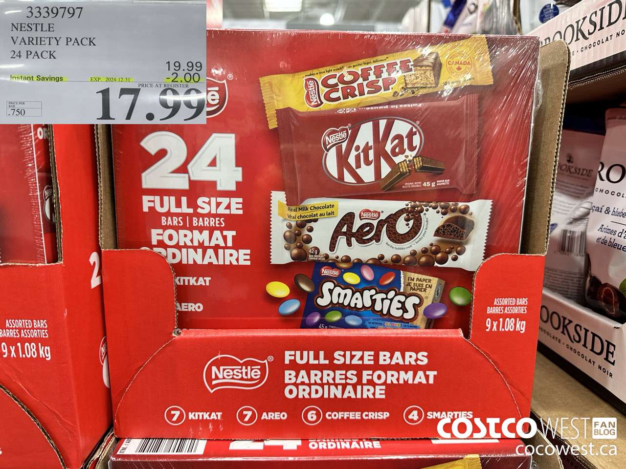 3339797 NESTLE VARIETY PACK 24 PACK ($2.00 INSTANT SAVINGS EXPIRES ON 2024-12-31) $17.99