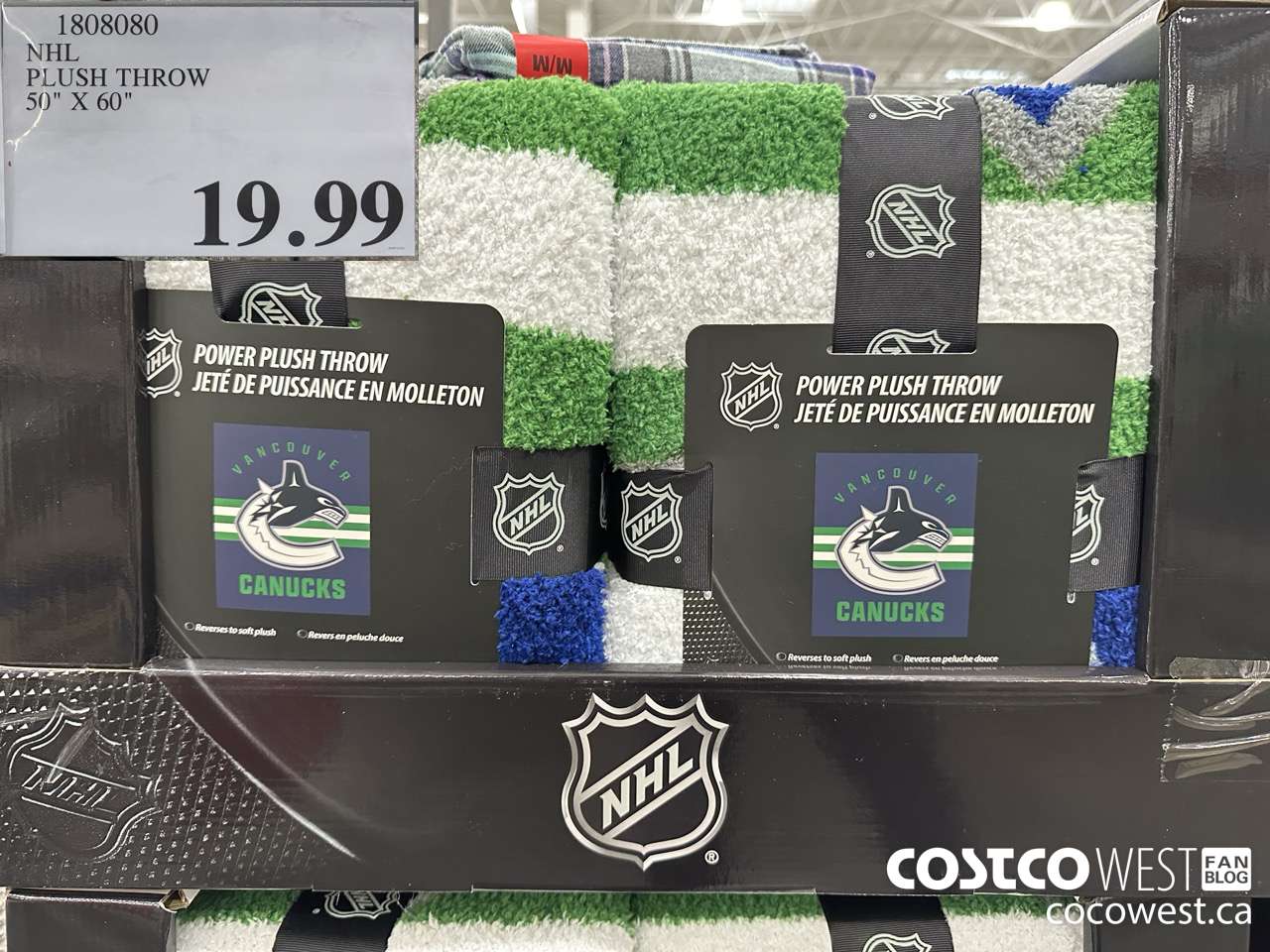 1808080 NHL PLUSH THROW 50