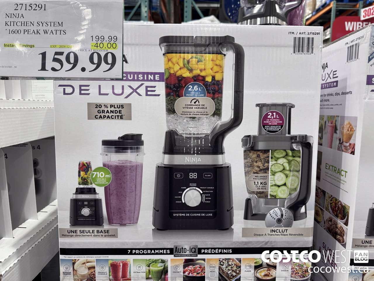 2715291 NINJA KITCHEN SYSTEM 1600 PEAK WATTS ($40.00 INSTANT SAVINGS EXPIRES ON 2024-12-22) $159.99