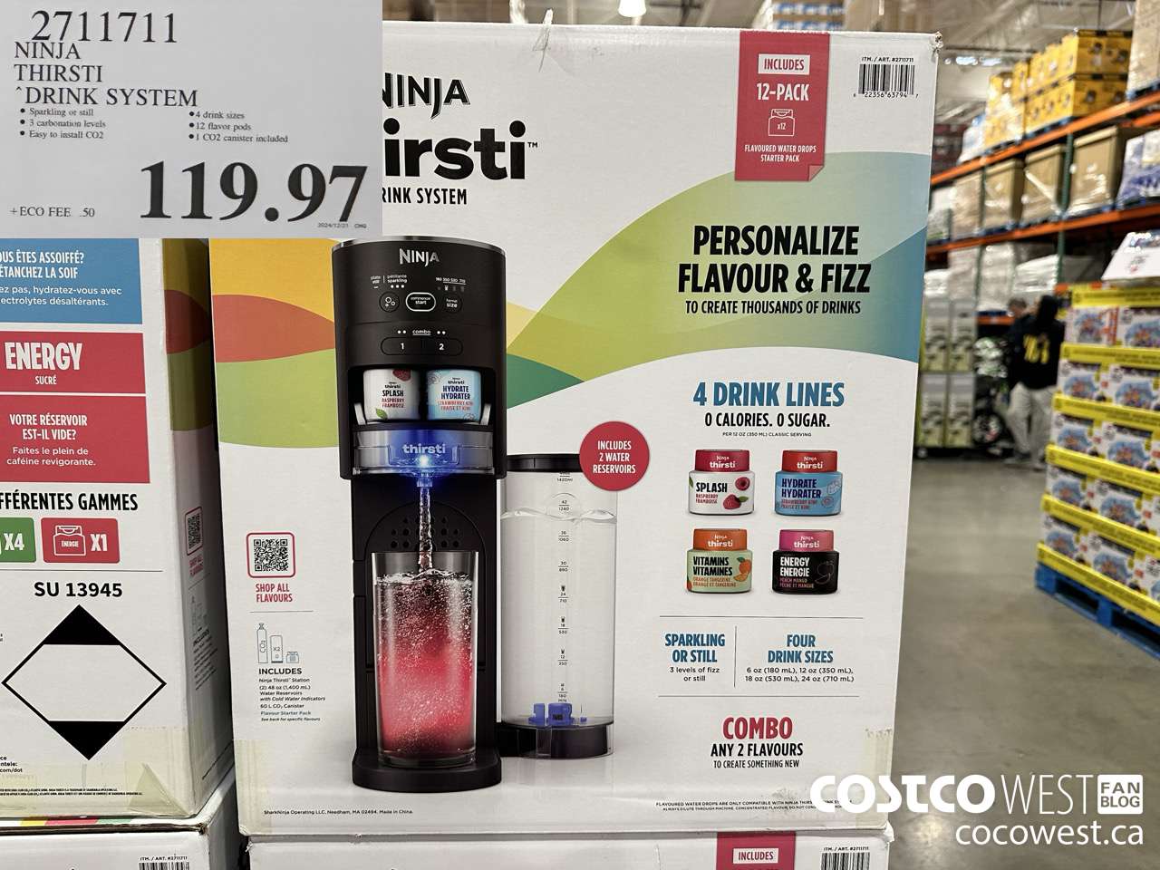 2711711 NINJA THIRSTI DRINK SYSTEM $119.97