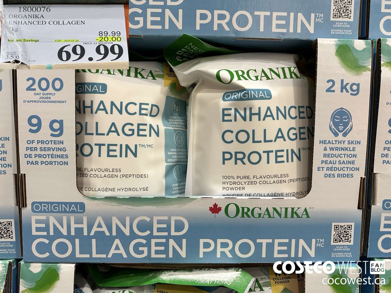 1800076 ORGANIKA ENHANCED COLLAGEN 2KG ($20.00 INSTANT SAVINGS EXPIRES ON 2025-01-26) $69.99