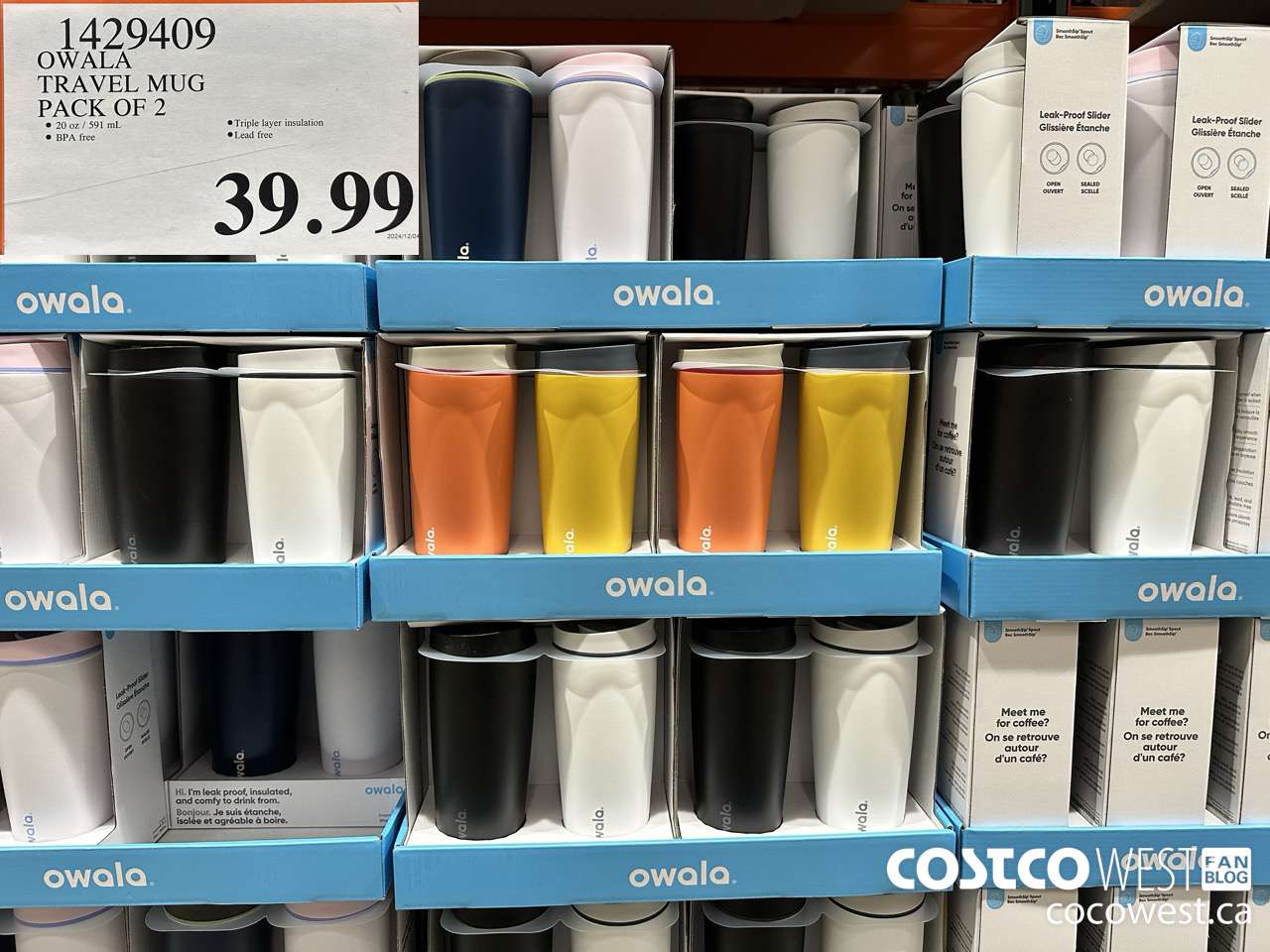 1429409 OWALA TRAVEL MUG PACK OF 2 $39.99
