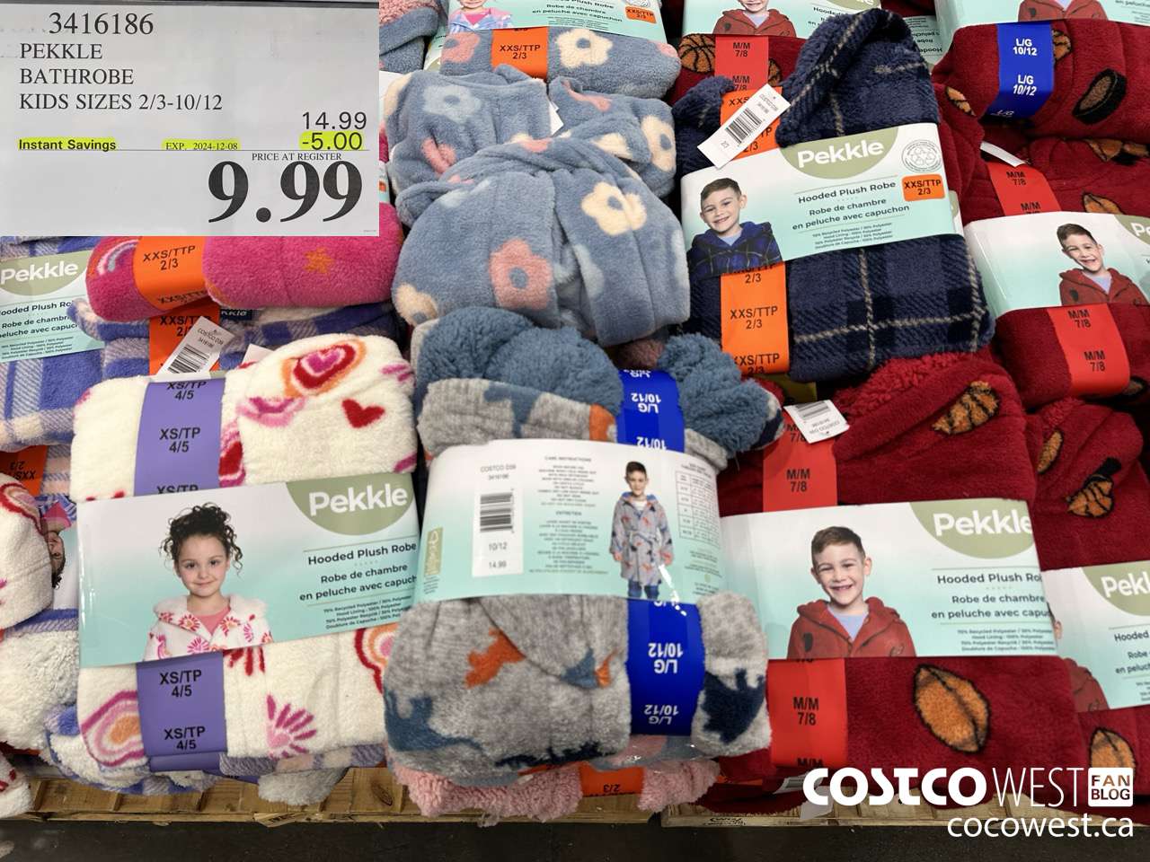 3416186 PEKKLE BATHROBE KIDS SIZES 2/3-10/12 ($5.00 INSTANT SAVINGS EXPIRES ON 2024-12-08) $9.99