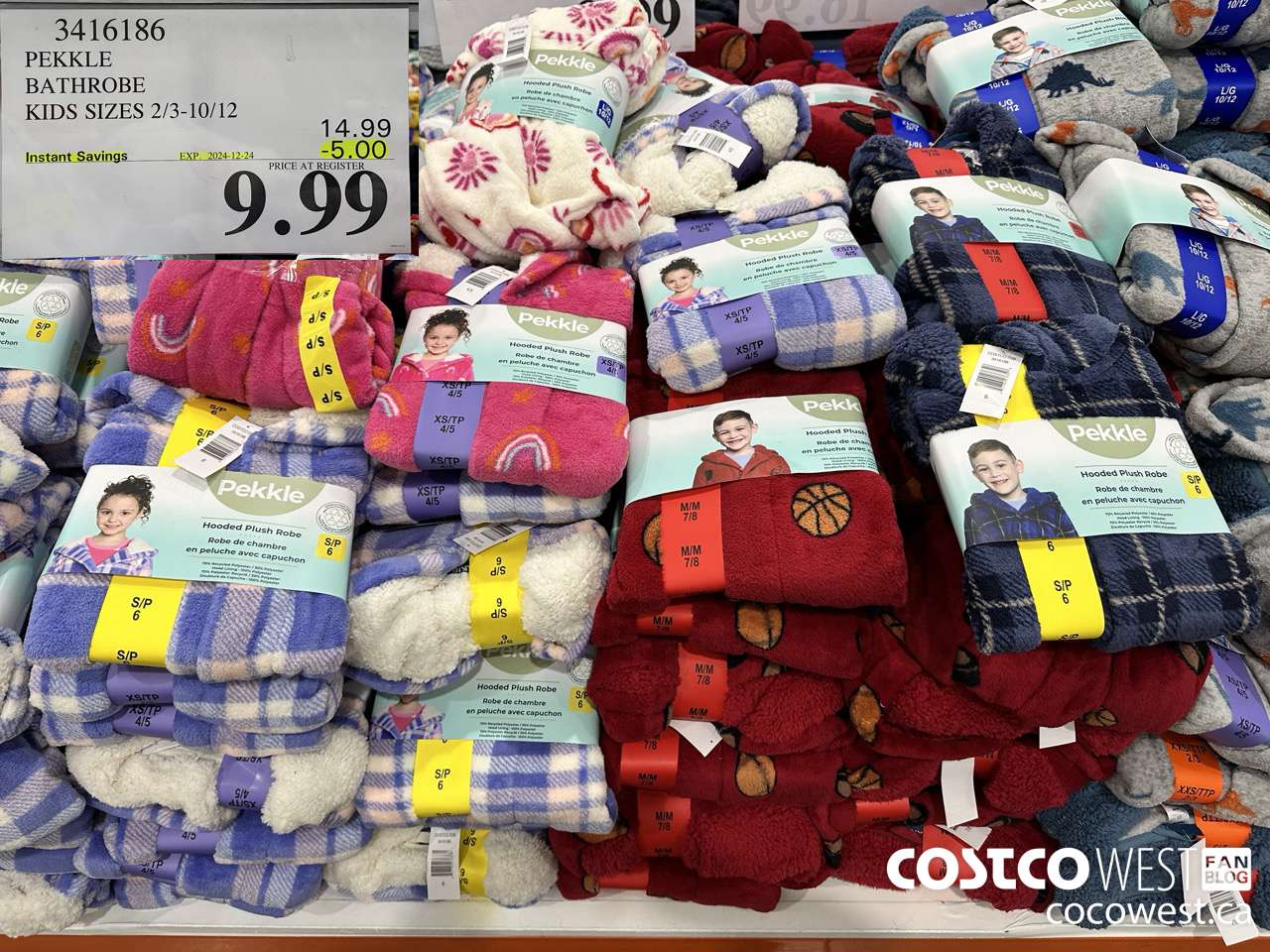 3416186 PEKKLE BATHROBE KIDS SIZES 2/3-10/12 ($5.00 INSTANT SAVINGS EXPIRES ON 2024-12-24) $9.99