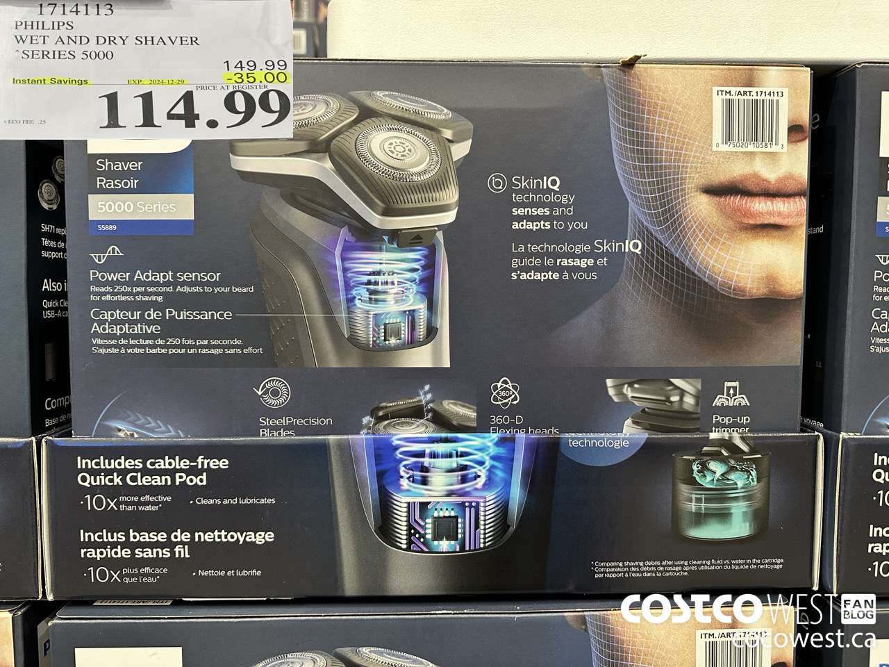 1714113 PHILIPS WET AND DRY SHAVER SERIES 5000 ($35.00 INSTANT SAVINGS EXPIRES ON 2024-12-29) $114.99
