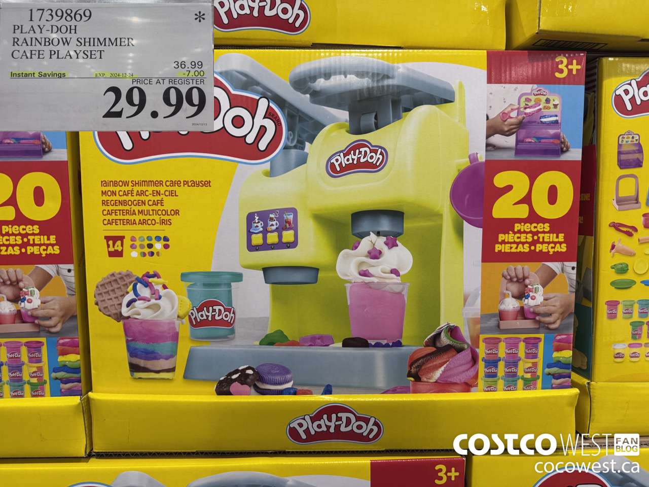 1739869 PLAY-DOH RAINBOW SHIMMER CAFE PLAYSET ($7.00 INSTANT SAVINGS EXPIRES ON 2024-12-24) $29.99