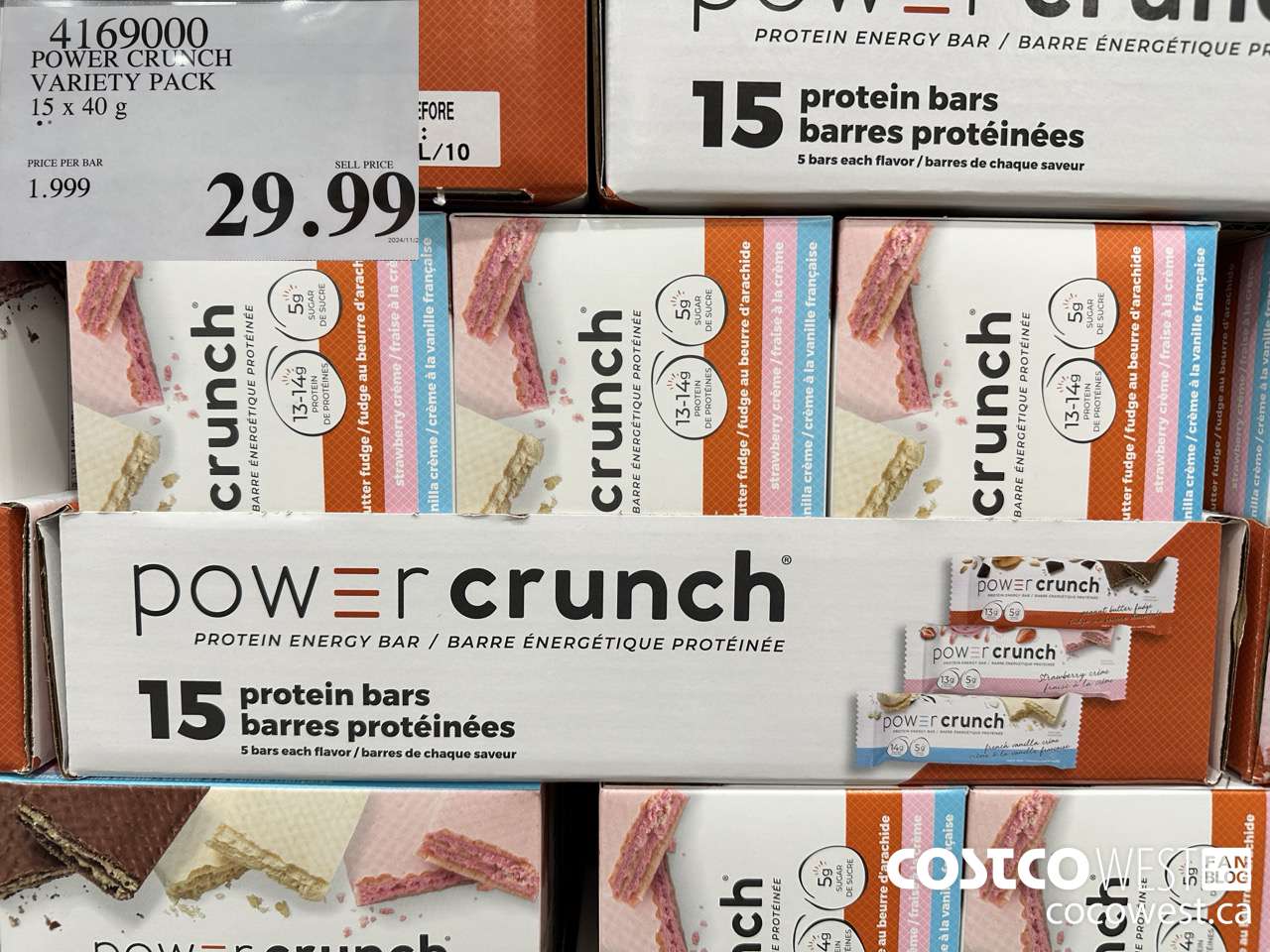 4169000 POWER CRUNCH VARIETY PACK 15 X 40G $29.99