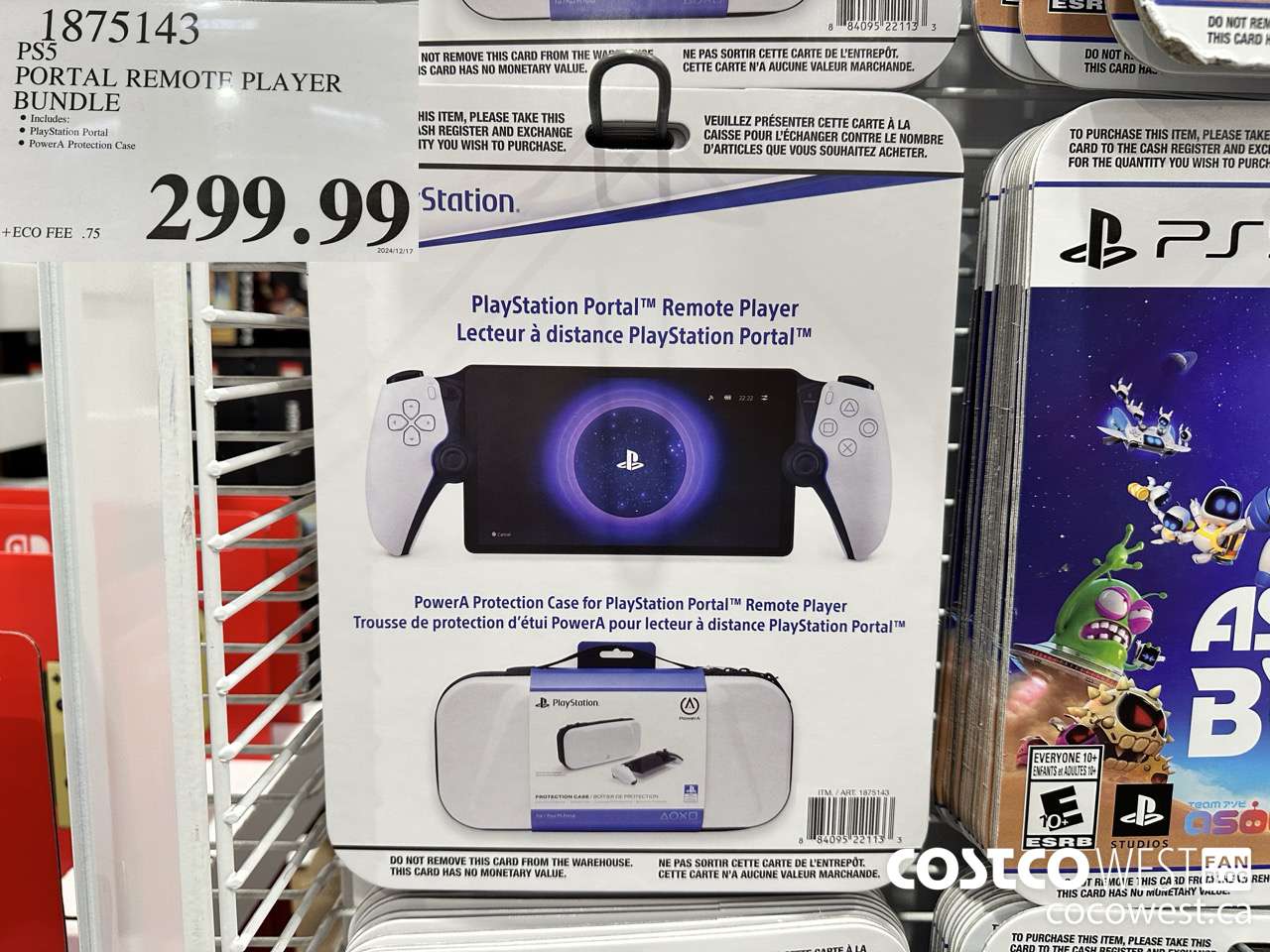 1875143 PS5 PORTABLE REMOTE PLAYER BUNDLE $299.99