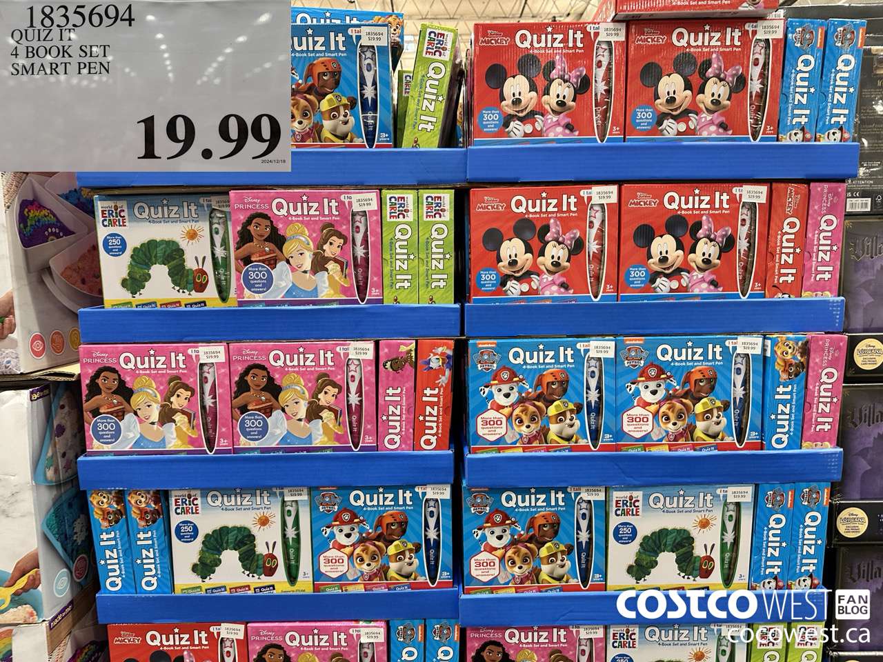 1835694 QUIZ IT 4 BOOK SET SMART PEN $19.99