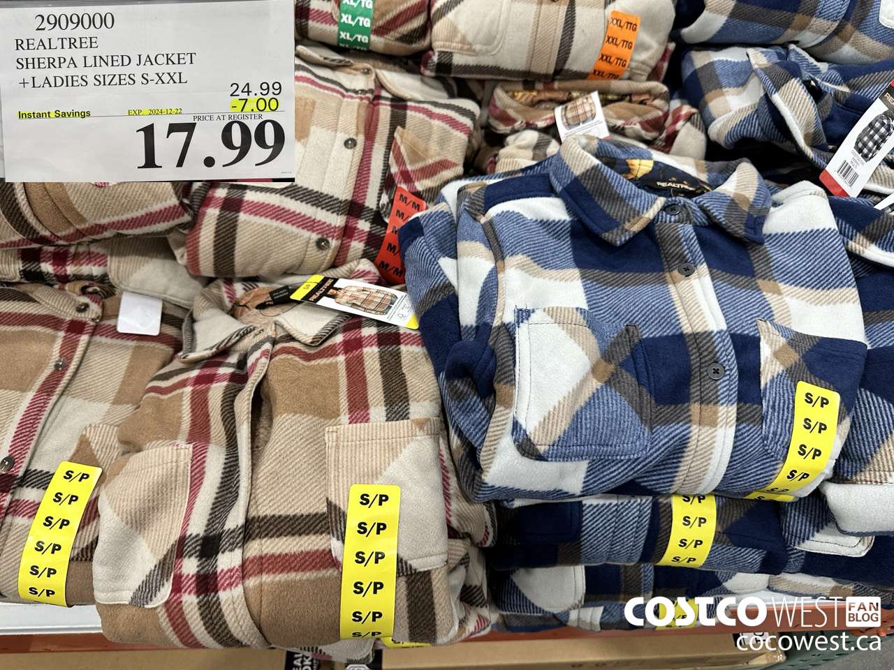 2909000 REALTREE SHERPA LINED JACKET LADIES SIZES S-XXL ($7.00 INSTANT SAVINGS EXPIRES ON 2024-12-22) $17.99