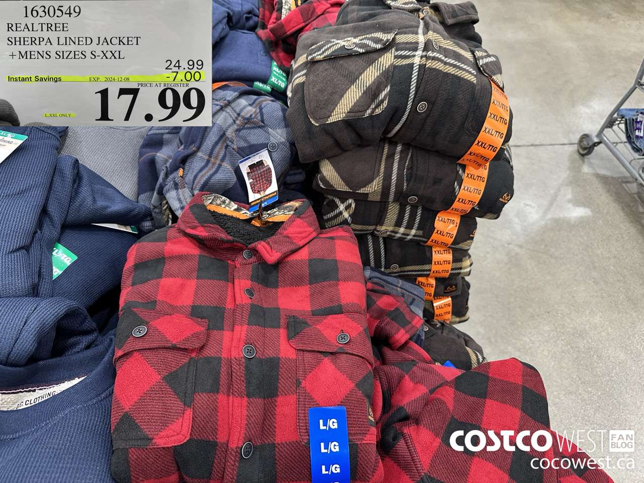 1630549 REALTREE SHERPA LINED JACKET MENS SIZES S-XXL ($7.00 INSTANT SAVINGS EXPIRES ON 2024-12-08) $17.99