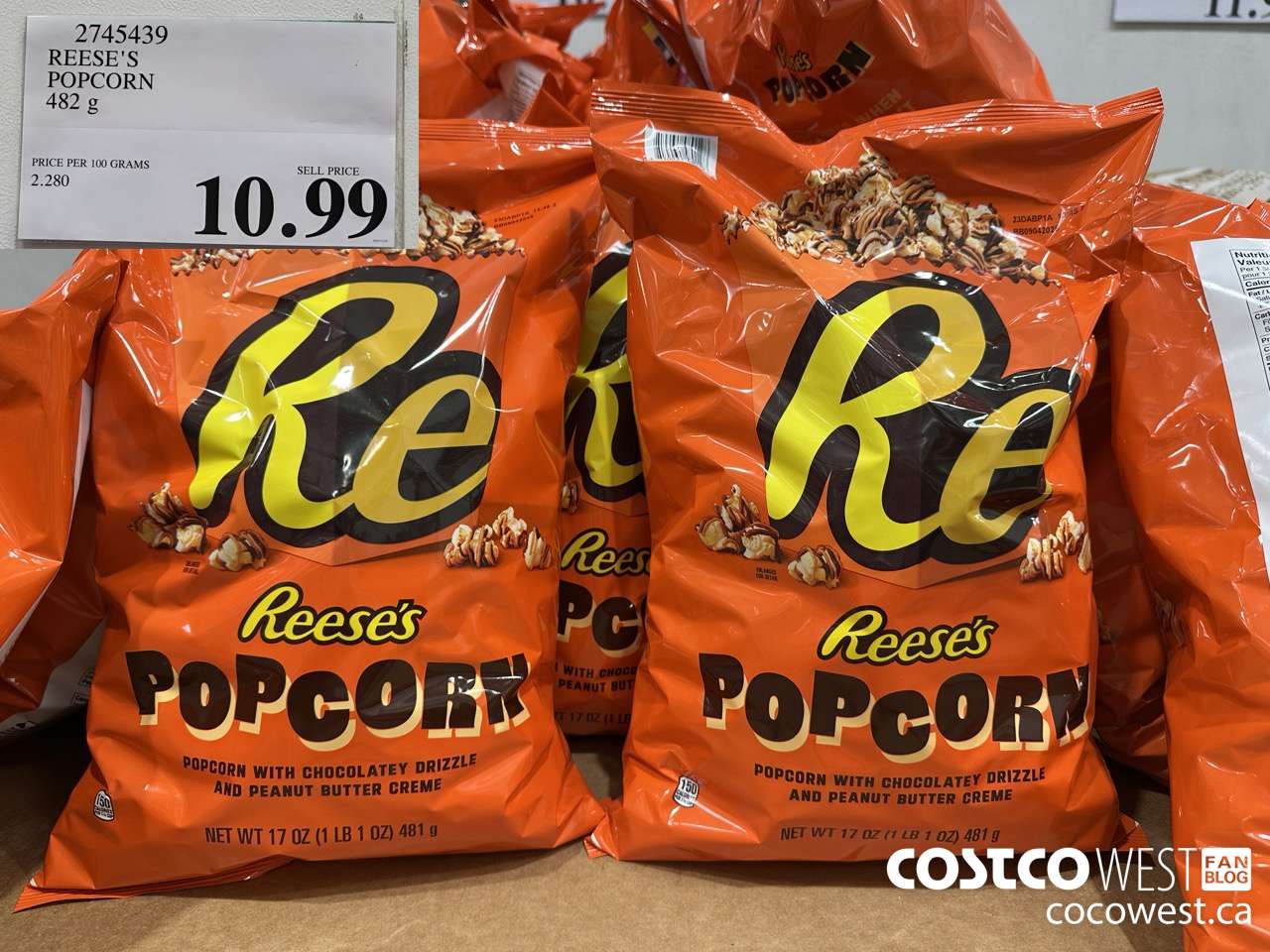 2745439 REESE'S POPCORN 482G $10.99
