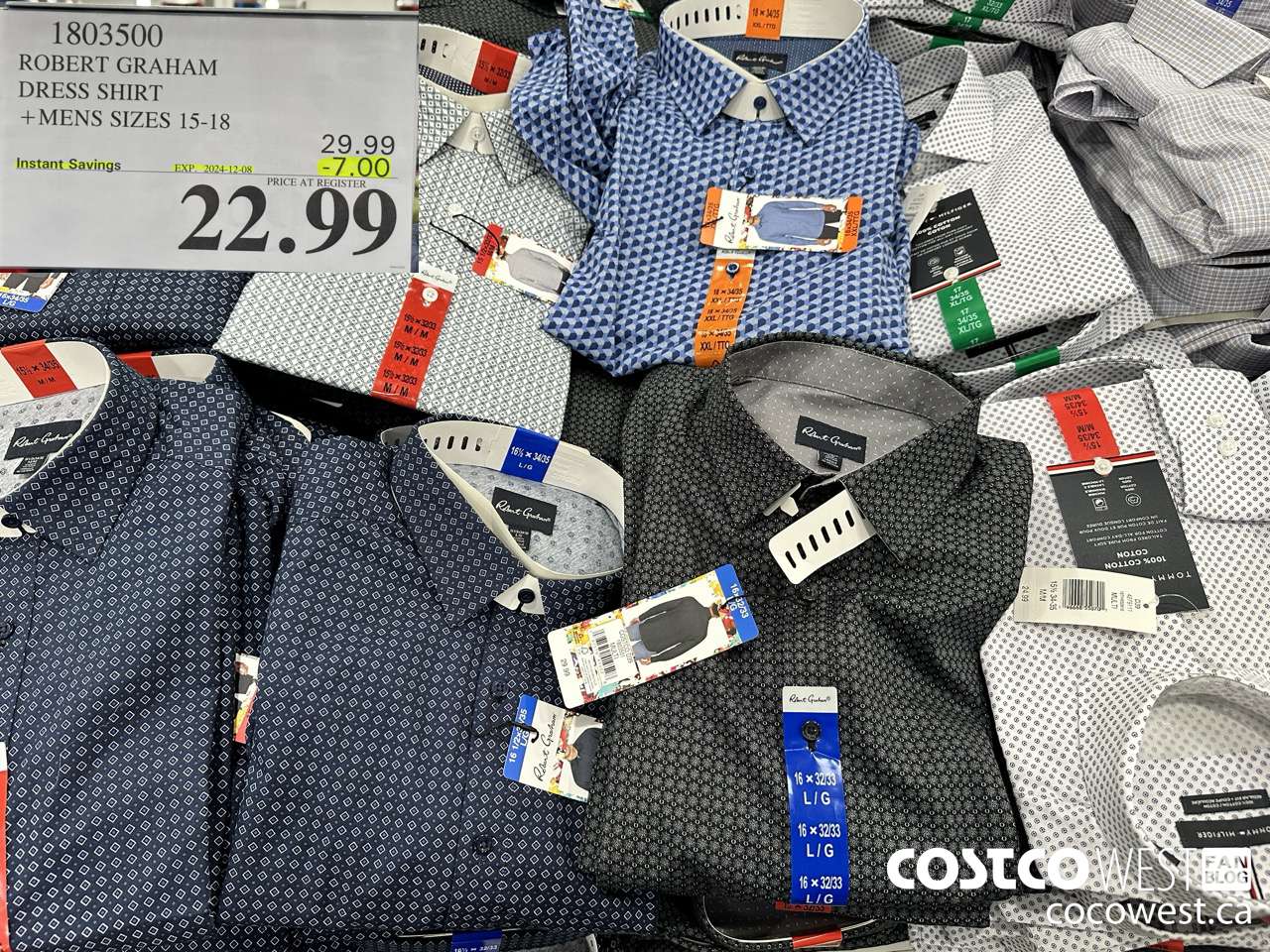 1803500 ROBERT GRAHAM DRESS SHIRT MENS SIZES 15-18 ($7.00 INSTANT SAVINGS EXPIRES ON 2024-12-08) $22.99