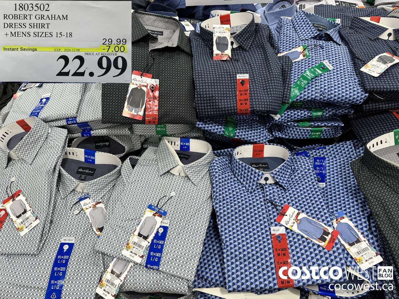 1803502 ROBERT GRAHAM DRESS SHIRT MENS SIZES 15-18 ($7.00 INSTANT SAVINGS EXPIRES ON 2024-12-08) $22.99