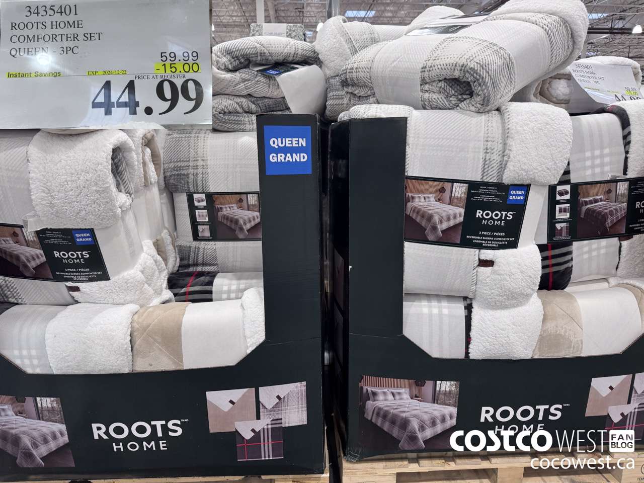 3435401 ROOTS HOME COMFORTER SET QUEEN 3PC ($15.00 INSTANT SAVINGS EXPIRES ON 2024-12-22) $44.99