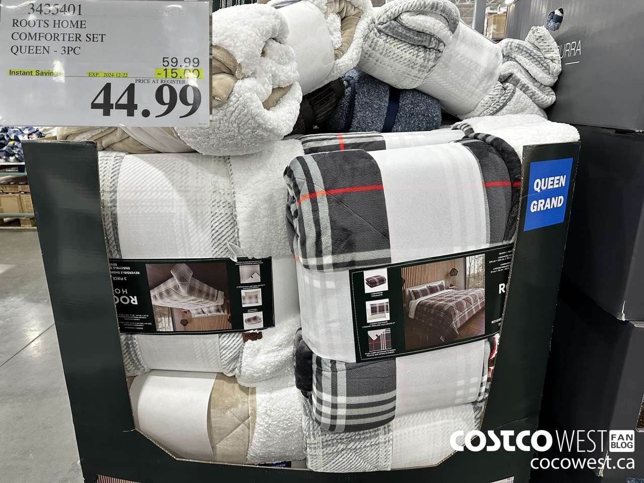 3435401 ROOTS HOME COMFORTER SET QUEEN 3PC ($15.00 INSTANT SAVINGS EXPIRES ON 2024-12-22) $44.99