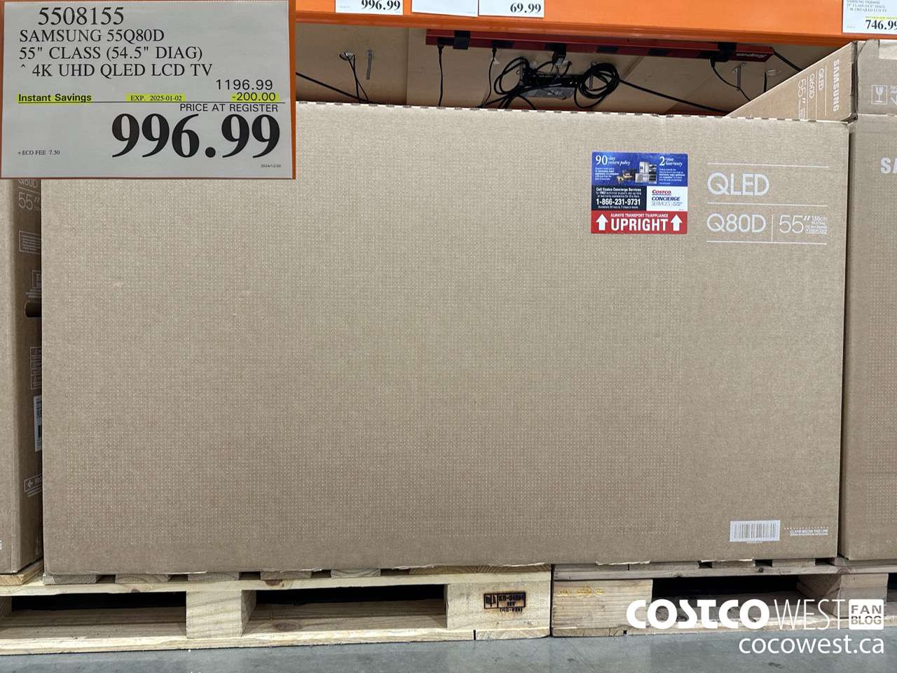 5508155 SAMSUNG 55Q80D 55