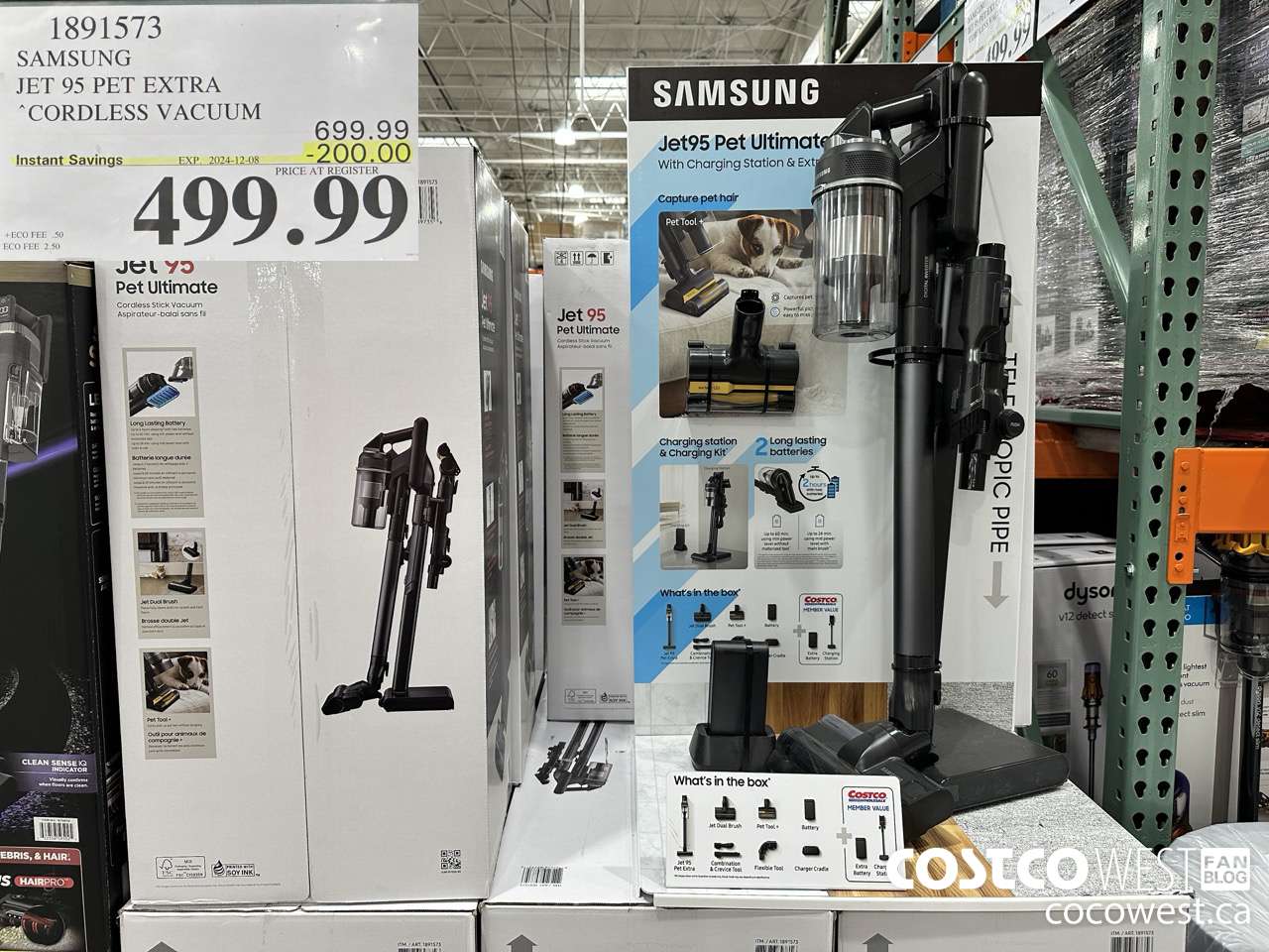 1891573 SAMSUNG JET 95 PET EXTRA STICK VACUUM ($200.00 INSTANT SAVINGS EXPIRES ON 2024-12-08) $499.99