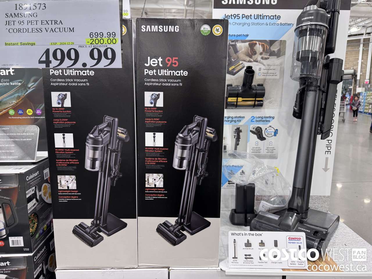 1891573 SAMSUNG JET 95 PET EXTRA STICK VACUUM ($200.00 INSTANT SAVINGS EXPIRES ON 2024-12-29) $499.99