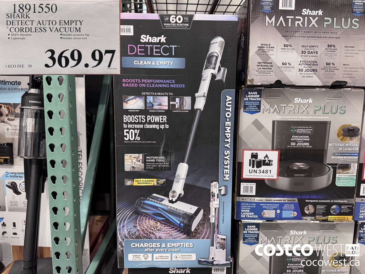 1891550 SHARK DETECT PRO AUTO EMPTY STICK VACUUM $369.97